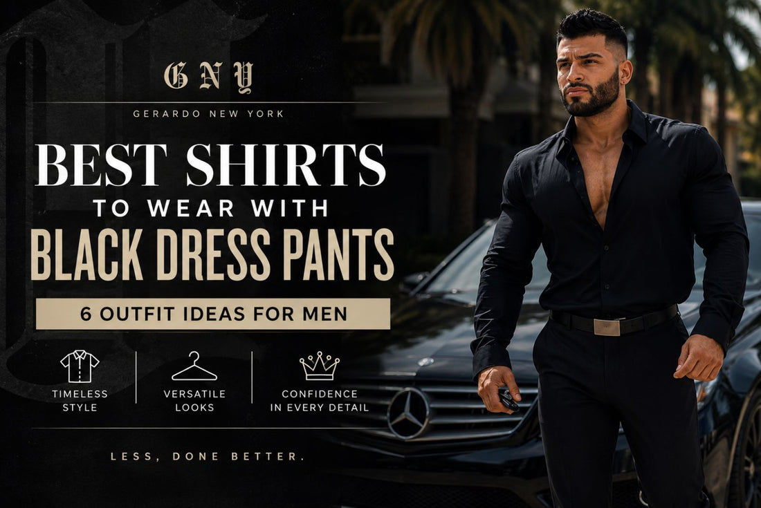 Best Shirts To Wear With Black Dress Pants: 6 Outfit Ideas For Men
