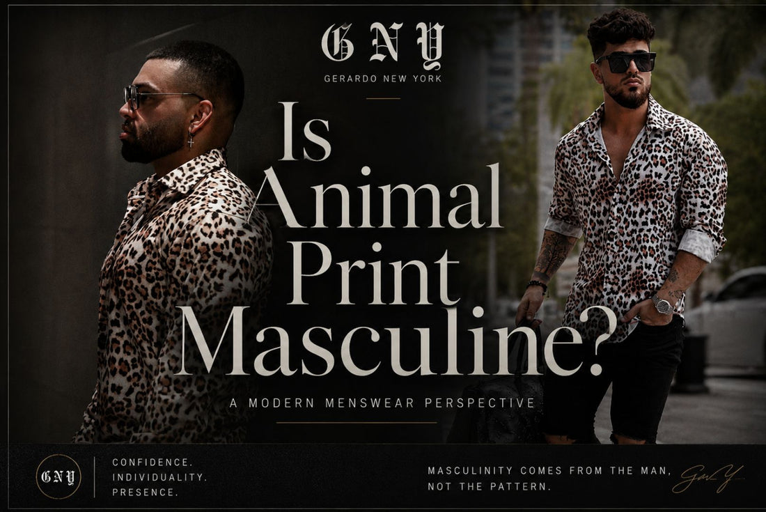 Is Animal Print Masculine?Editorial By Gerardo New York.