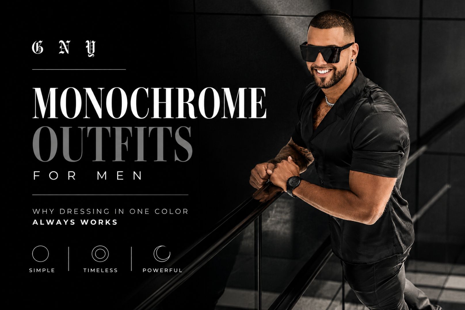 Monochrome Outfits Style For Men