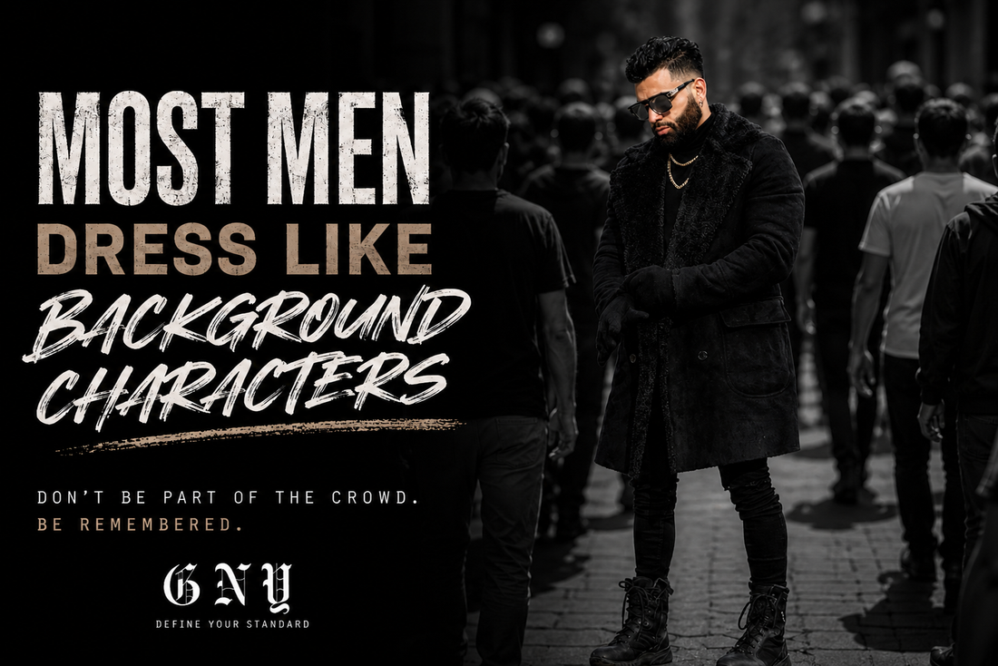 Most men dress like background characters