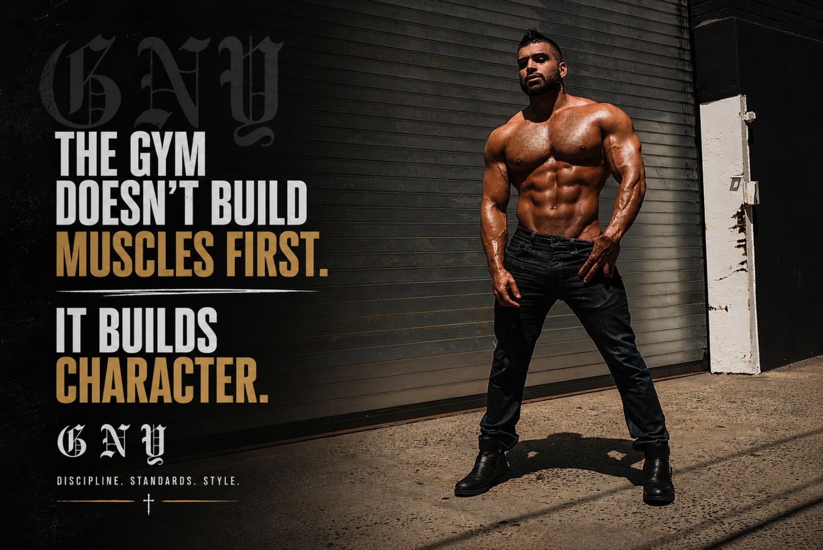 The Gym Doesn't Build Muscle First. It Builds Character. Editorial By Gerardo New York