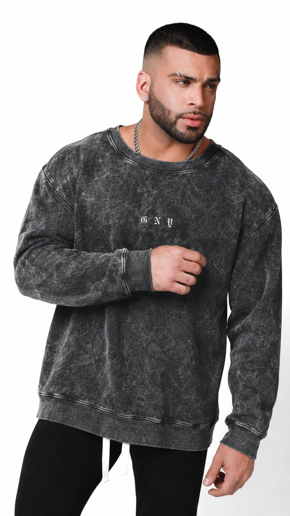 ENDURE SNOW-WASHED SWEATER - GERARDO NEW YORK