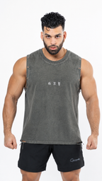 Vintage Washed Tank Top For Men - FRACTURE