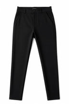 Men's Black Dress Pants Tailored Fit Front Lay