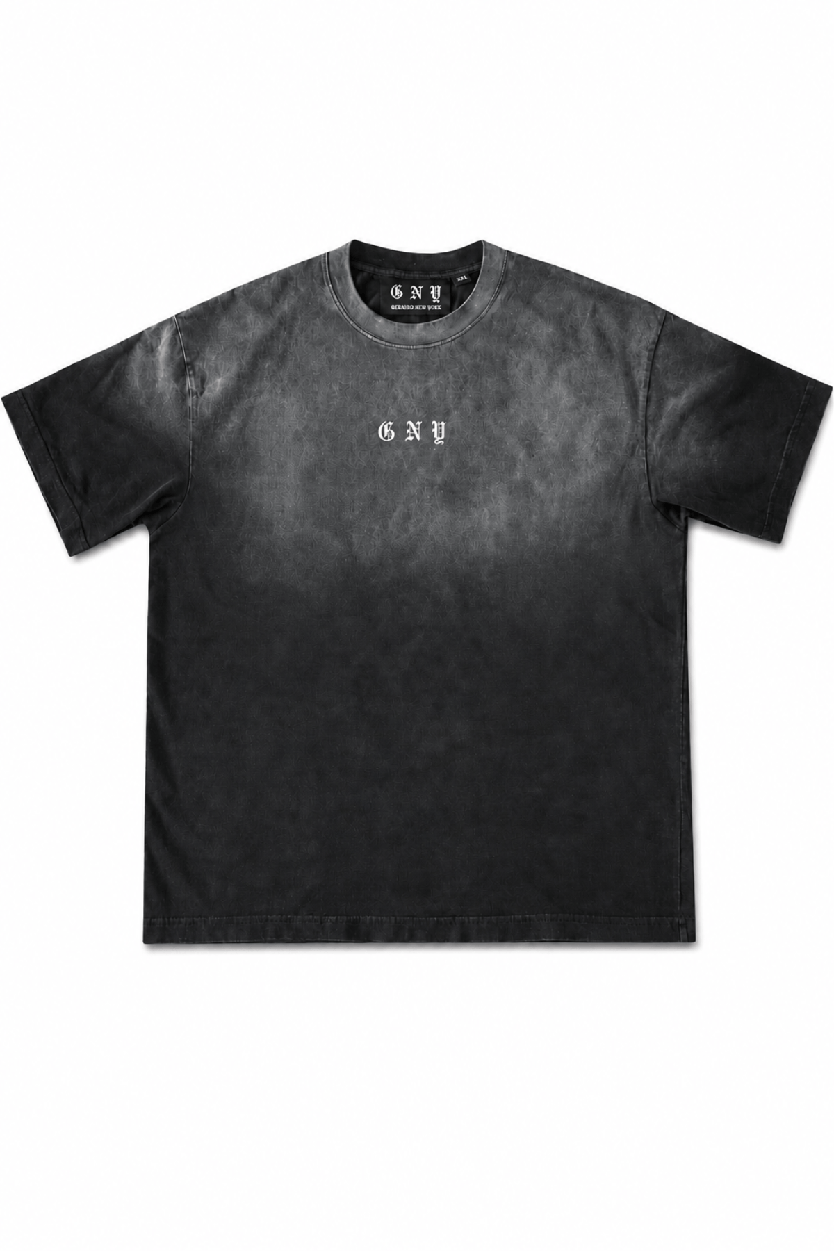 Men’s Black Gradient Washed Relaxed Fit Shirt Depth by Gerardo New York (GNY) Front View