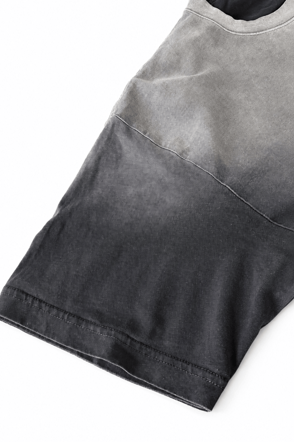Men’s Black Gradient Washed Relaxed Fit Shirt Depth Sleeve Detail