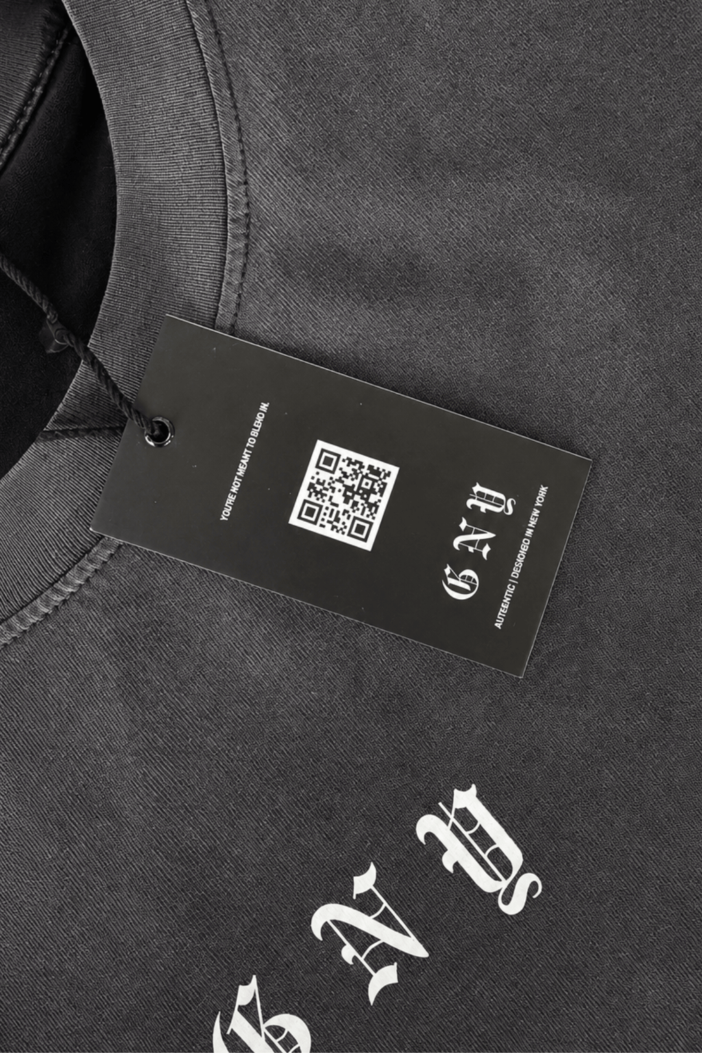 Men’s Black Gradient Washed Relaxed Fit Shirt Depth Hanging Tag