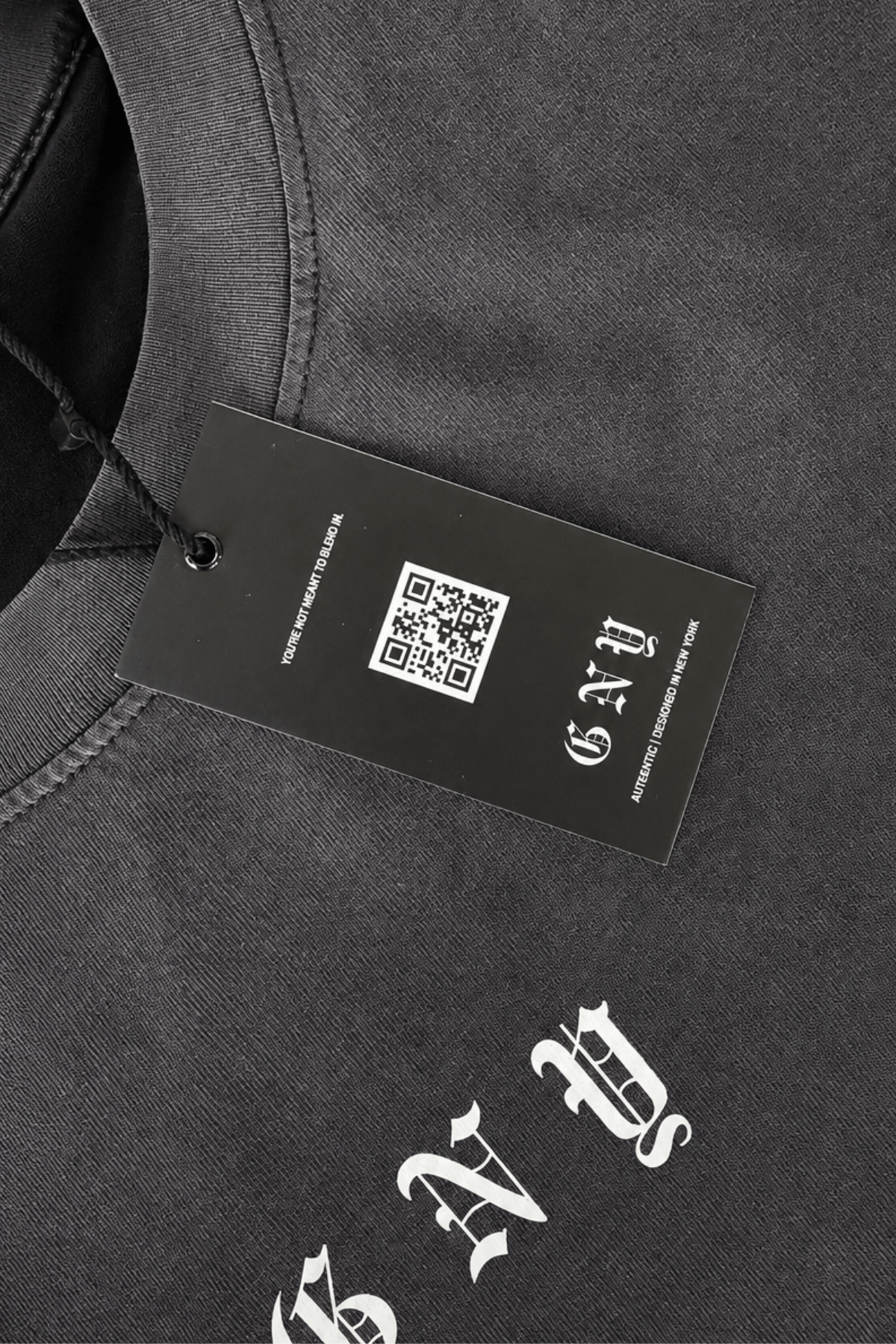 Men’s Black Gradient Washed Relaxed Fit Shirt Depth Hanging Tag