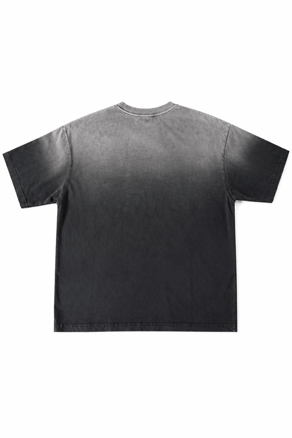 Men’s Black Gradient Washed Relaxed Fit Shirt Depth Back View