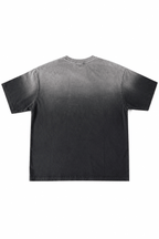 Men’s Black Gradient Washed Relaxed Fit Shirt Depth Back View