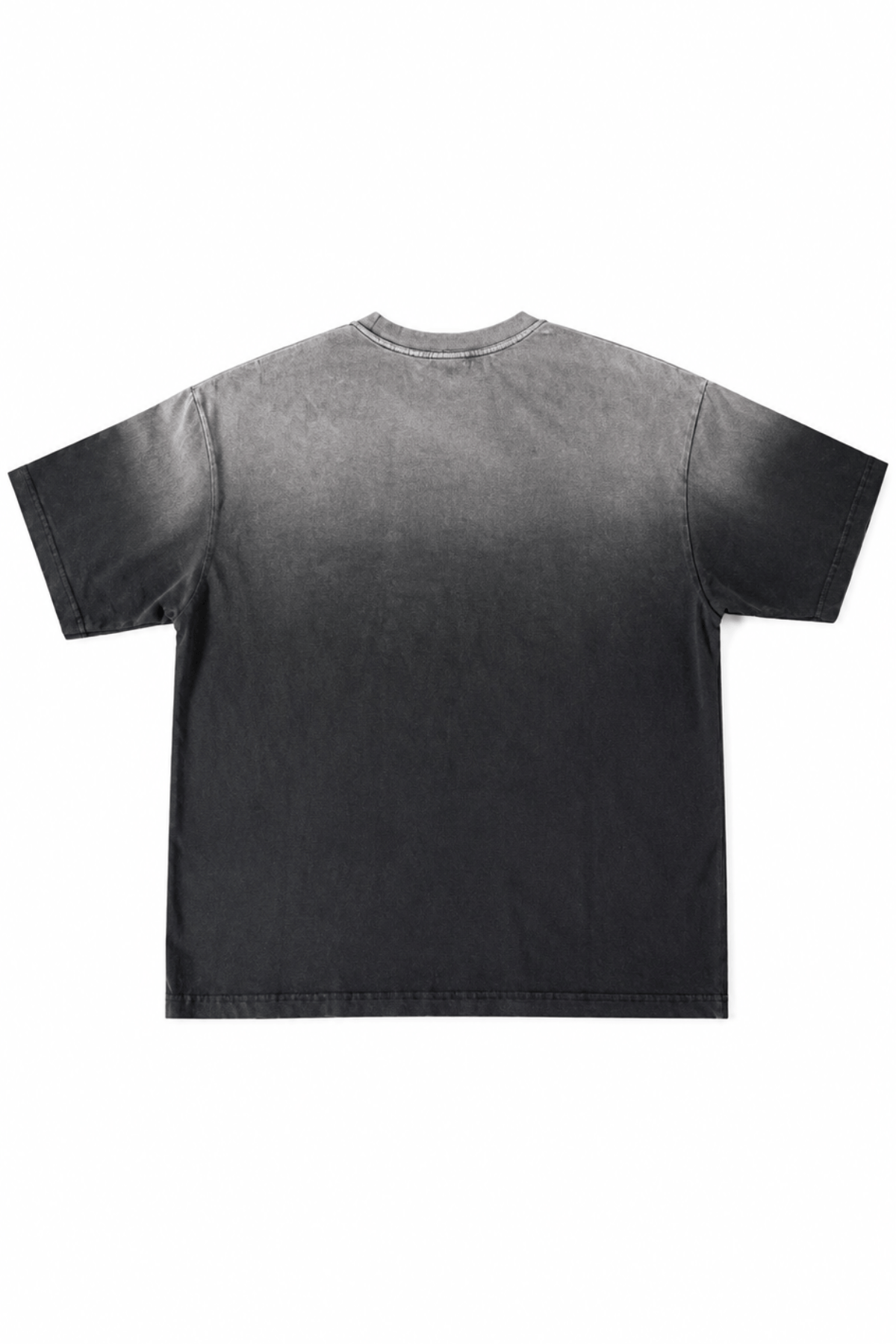 Men’s Black Gradient Washed Relaxed Fit Shirt Depth Back View