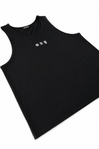 Men’s Black Relaxed Fit Tank Top Unrestricted by Gerardo New York (GNY) Right Angle View