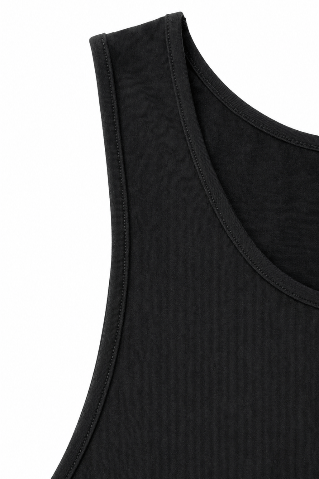 Men’s Black Relaxed Fit Tank Top Unrestricted by Gerardo New York (GNY) Shoulder Detail