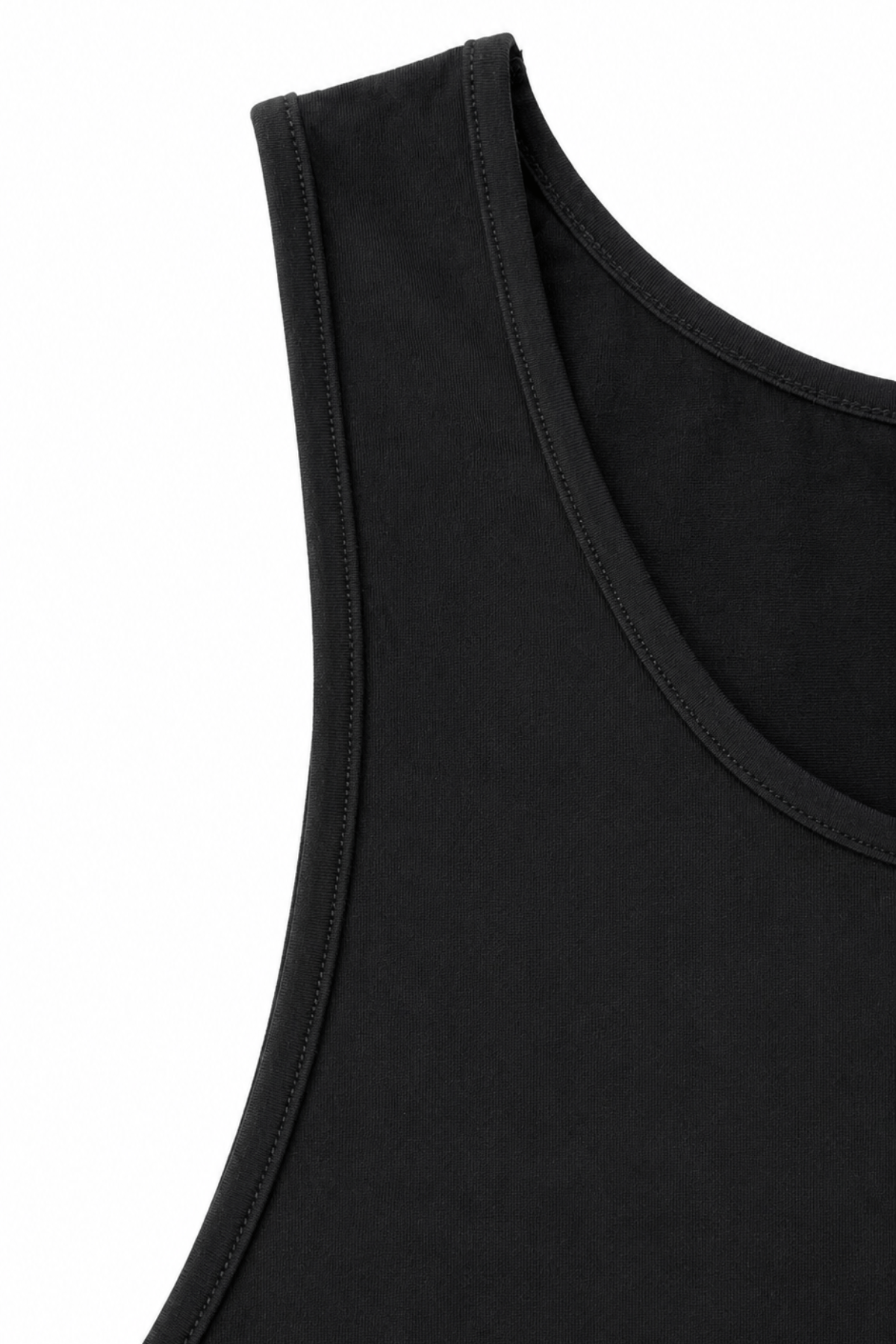 Men’s Black Relaxed Fit Tank Top Unrestricted by Gerardo New York (GNY) Shoulder Detail