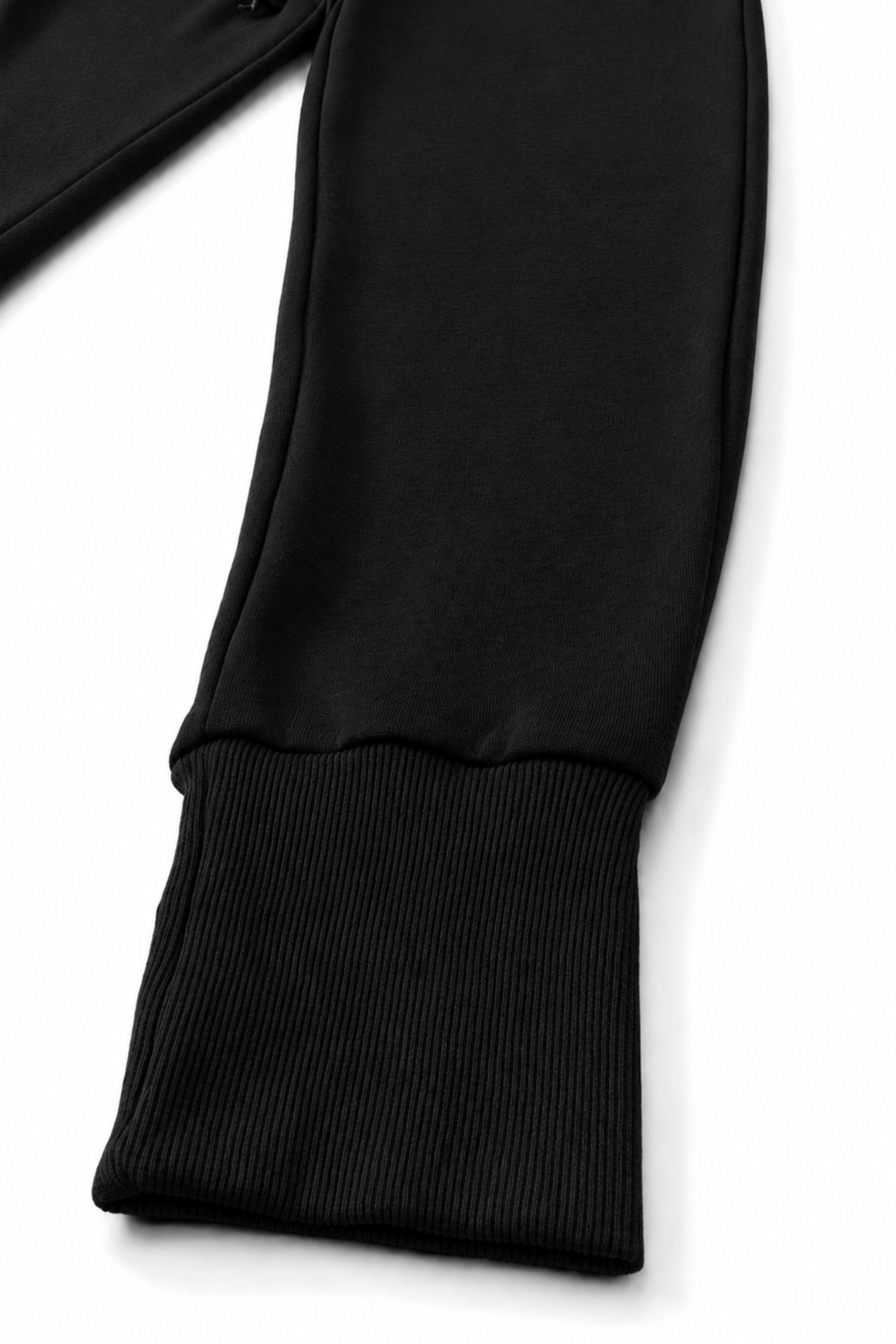 Men's Black Slim Fit Essential Jogger by GNY Gerardo New York Ankle Cuff View