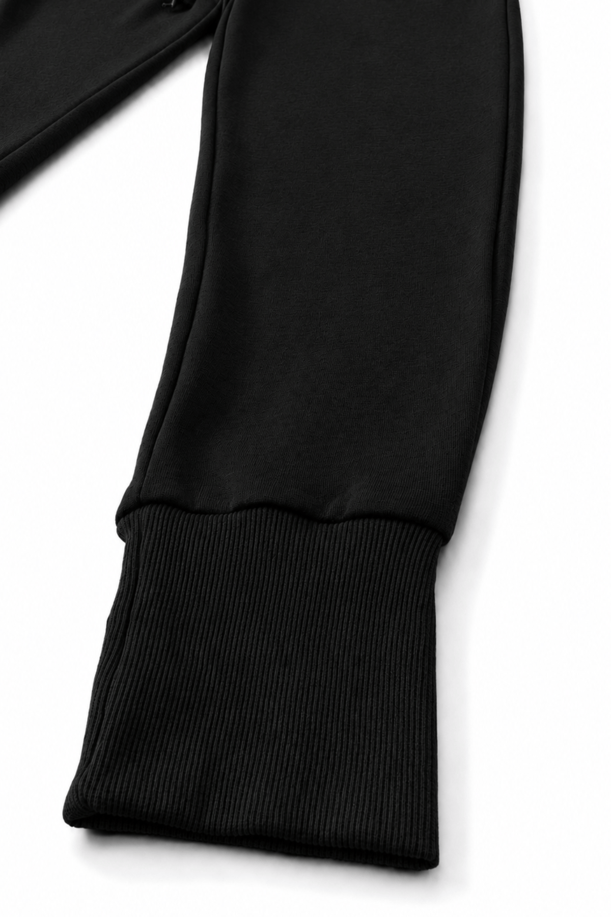 Men's Black Slim Fit Essential Jogger by GNY Gerardo New York Ankle Cuff View