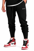 Men's Black Slim Fit Essential Jogger by GNY Gerardo New York Model Front View