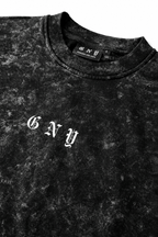 Men’s Black Snow Washed Crewneck Sweater Endure by Gerardo New York (GNY) Font Collar View Left