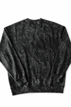 Men’s Black Snow Washed Crewneck Sweater Endure by Gerardo New York (GNY) Back View