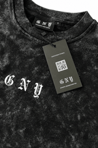 Men’s Black Snow Washed Crewneck Sweater Endure by Gerardo New York (GNY) Hanging Tag
