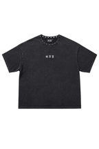 Men’s Black Studded T-Shirt Crown