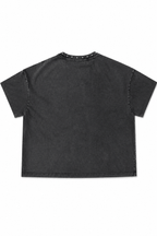 Men’s Black Studded T-Shirt Crown Back Lay