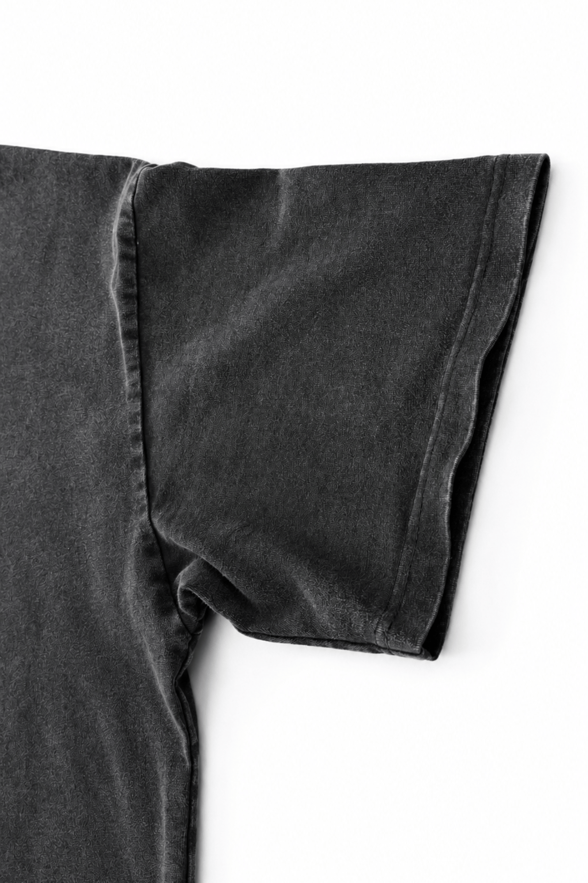 Men’s Black Studded T-Shirt Crown Sleeve Detail