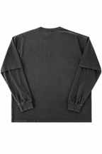 Men’s Black Sun Faded Layered Long Sleeve Shirt Afterfade by Gerardo New York (GNY) Back View