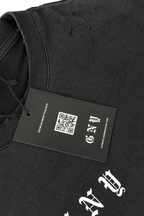 Men’s Black Sun Faded Layered Long Sleeve Shirt Afterfade by Gerardo New York (GNY) Hanging Tag VIew