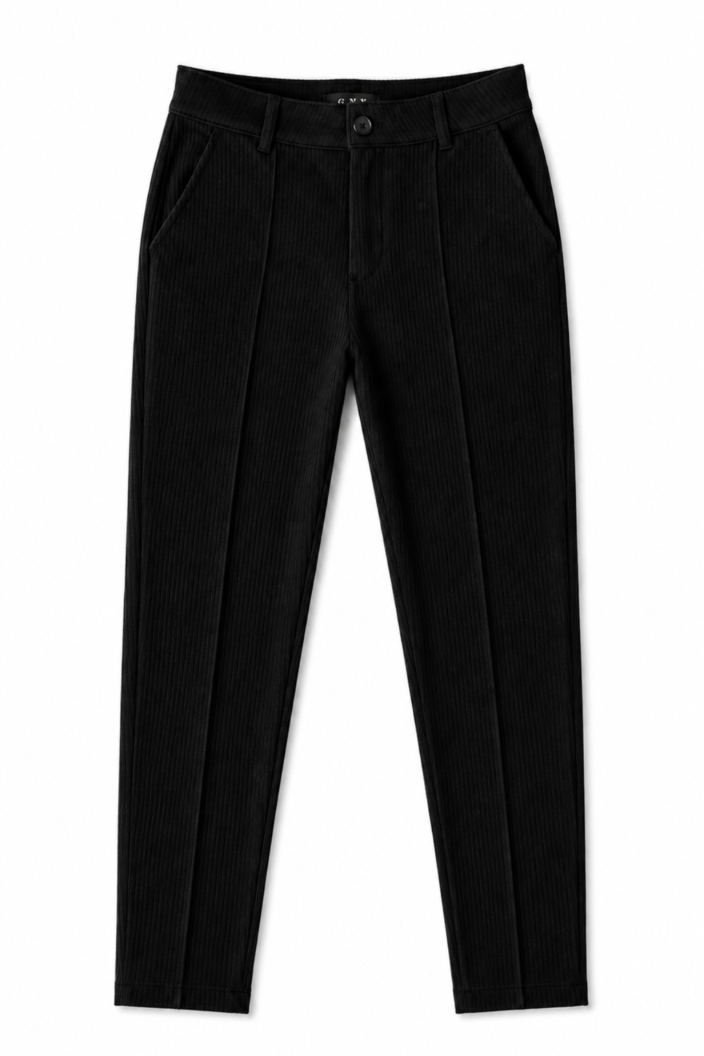Empire Pleated Pant - Men's Black Tailored Fit Dress Pants by Gerardo New York (GNY) Front View