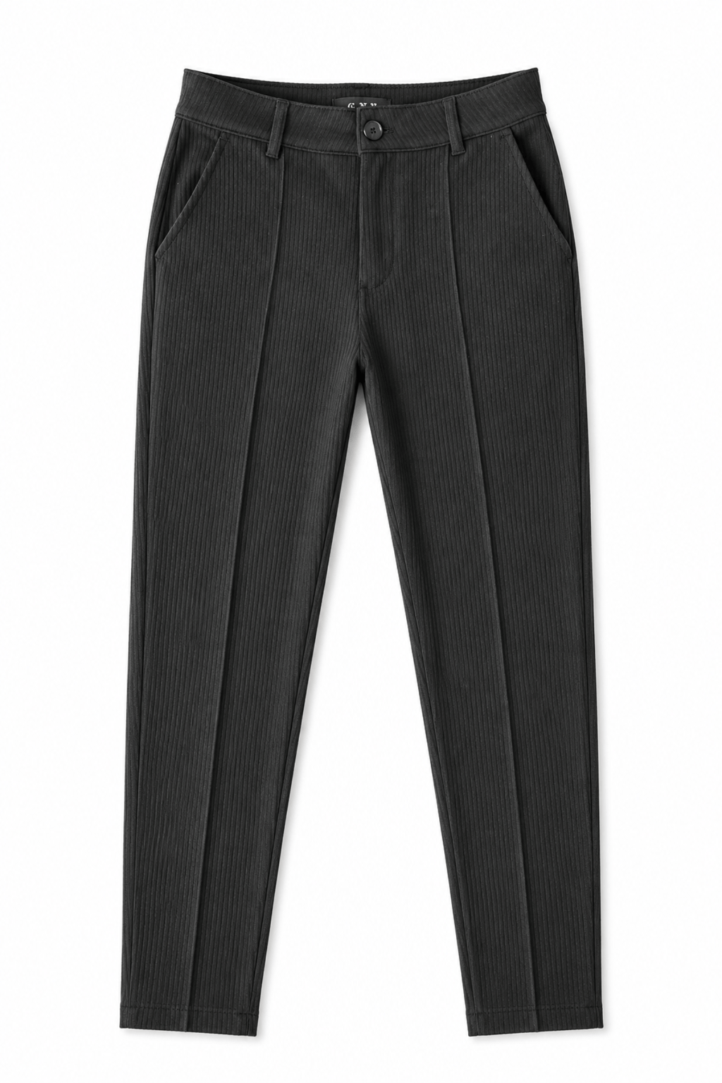 Empire Pleated Pant - Men's Black Tailored Fit Dress Pants by Gerardo New York (GNY) Front View