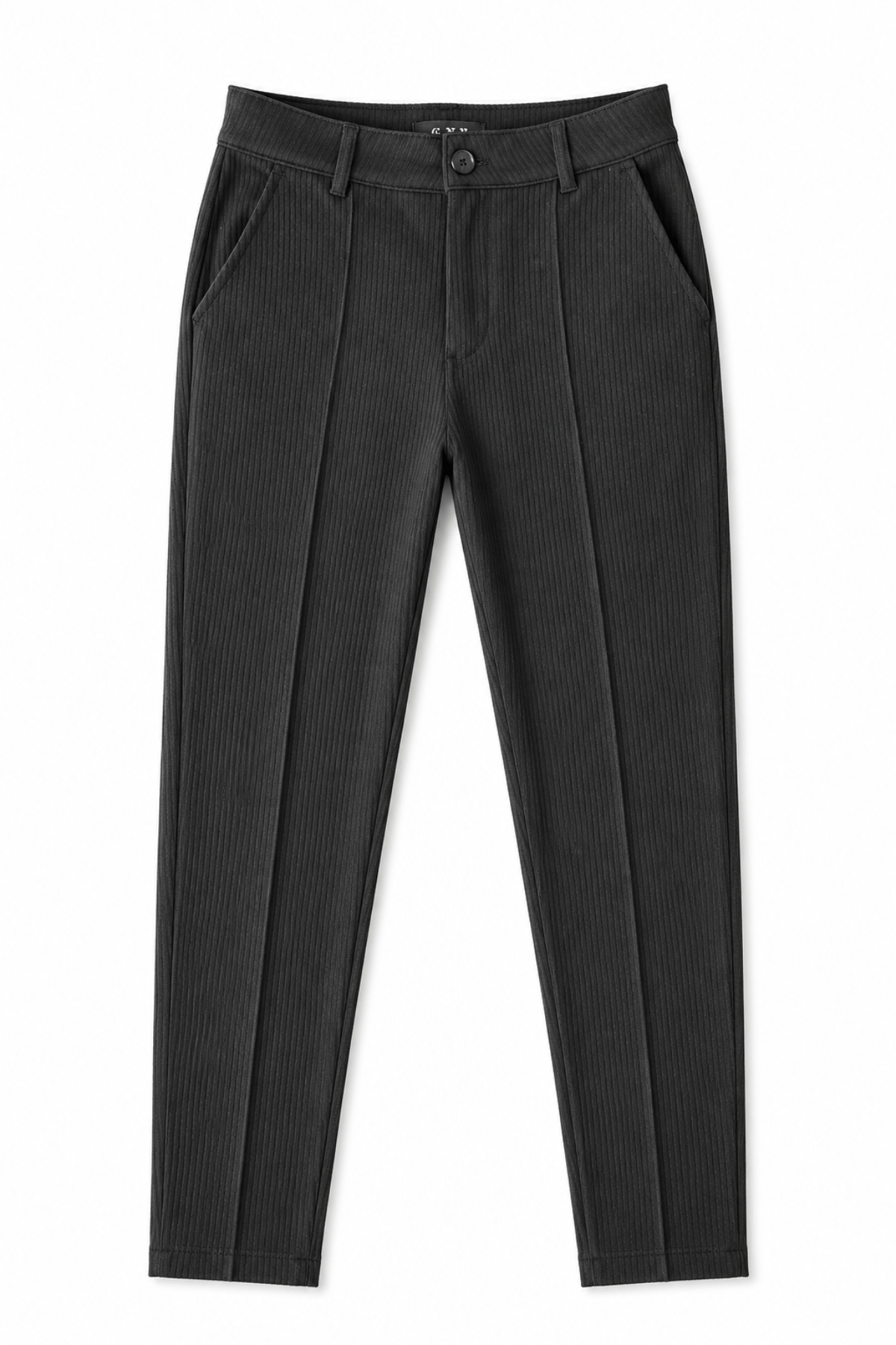 Empire Pleated Pant - Men's Black Tailored Fit Dress Pants by Gerardo New York (GNY) Front View