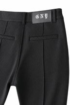 Empire Pleated Pant - Men's Black Tailored Fit Dress Pants by Gerardo New York (GNY) Back Waist & Leg View