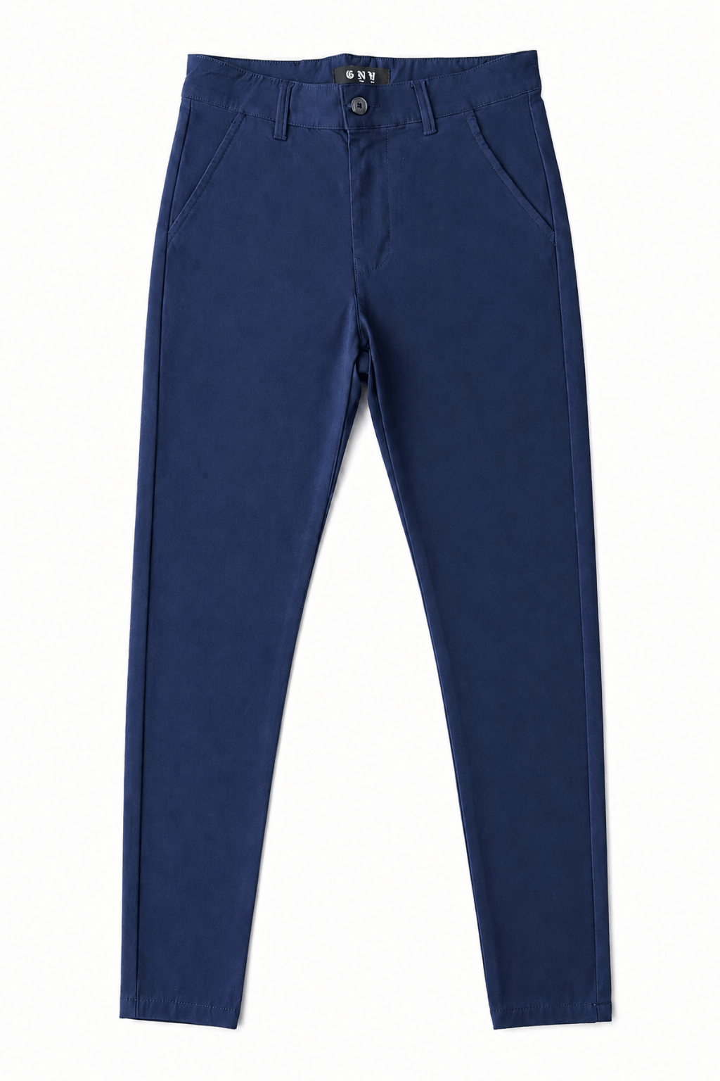 Men’s Blue Tailored Fit Dress Pants by Gerardo New York (GNY) Front Full View