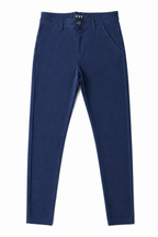Men’s Blue Tailored Fit Dress Pants by Gerardo New York (GNY) Front Full View