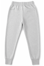 Men's Grey Slim Fit Essential Jogger by Gerardo New York (GNY) Back View
