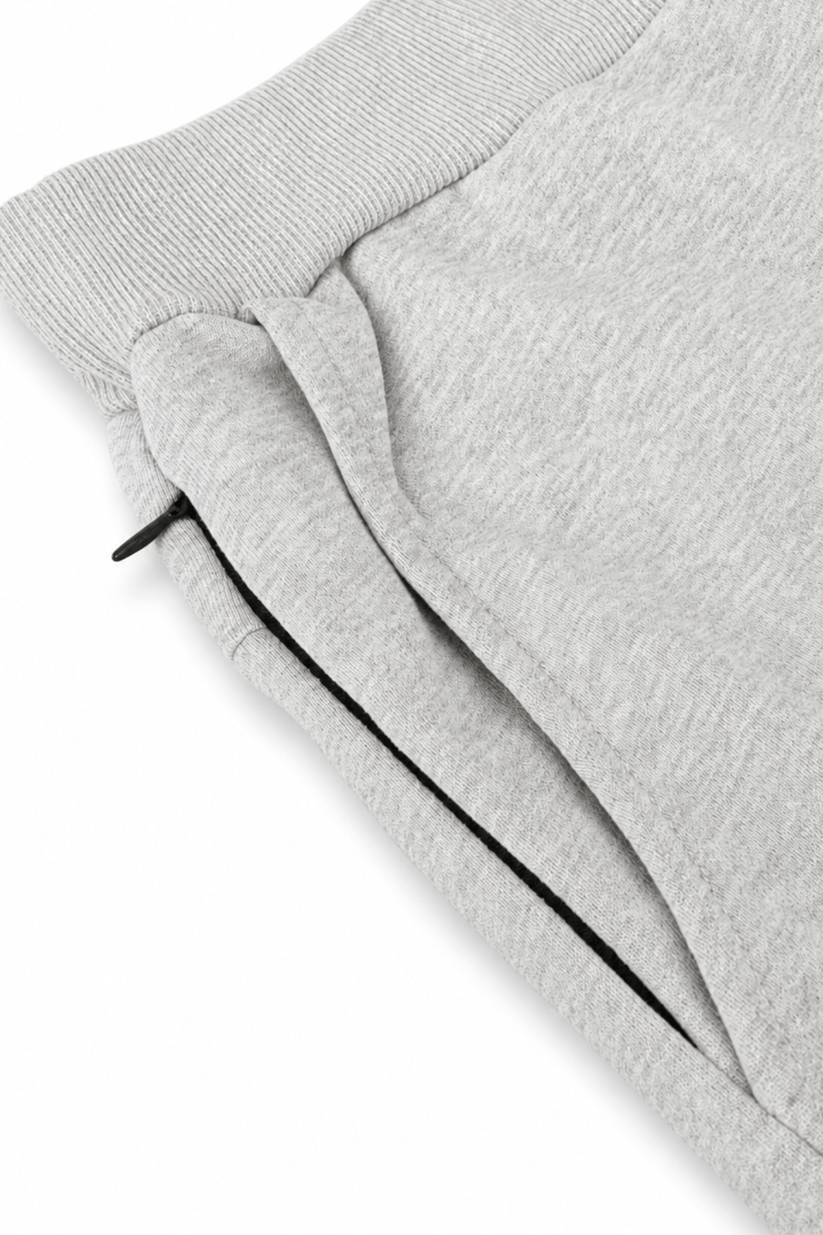 Men's Grey Slim Fit Essential Jogger by Gerardo New York (GNY) Closed Pocket Detail
