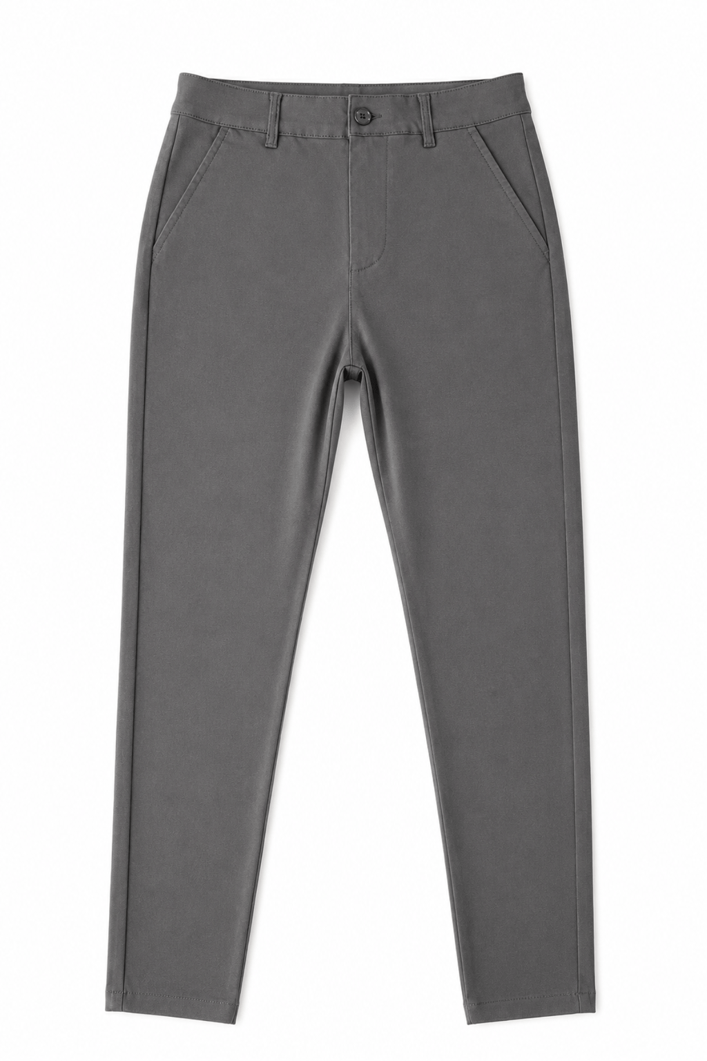 Men’s Grey Tailored Fit Dress Pants by Gerardo New York (GNY) Front View