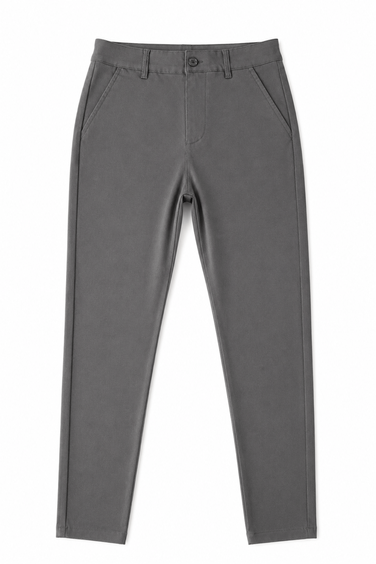 Men’s Grey Tailored Fit Dress Pants by Gerardo New York (GNY) Front View
