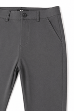 Men’s Grey Tailored Fit Dress Pants by Gerardo New York (GNY) Font Close Up View