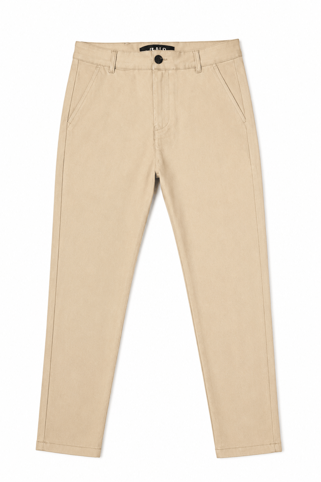 Men’s Khaki Tailored Fit Dress Pants by Gerardo New York (GNY) Front View