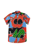 Men's Luxury Chain Print Dress Shirt Tailored Fit Crown Circuit Front View
