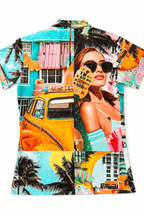 Men's Tailored Fit Short Sleeve Dress Shirt Riviera District by Gerardo New York (GNY) Back View