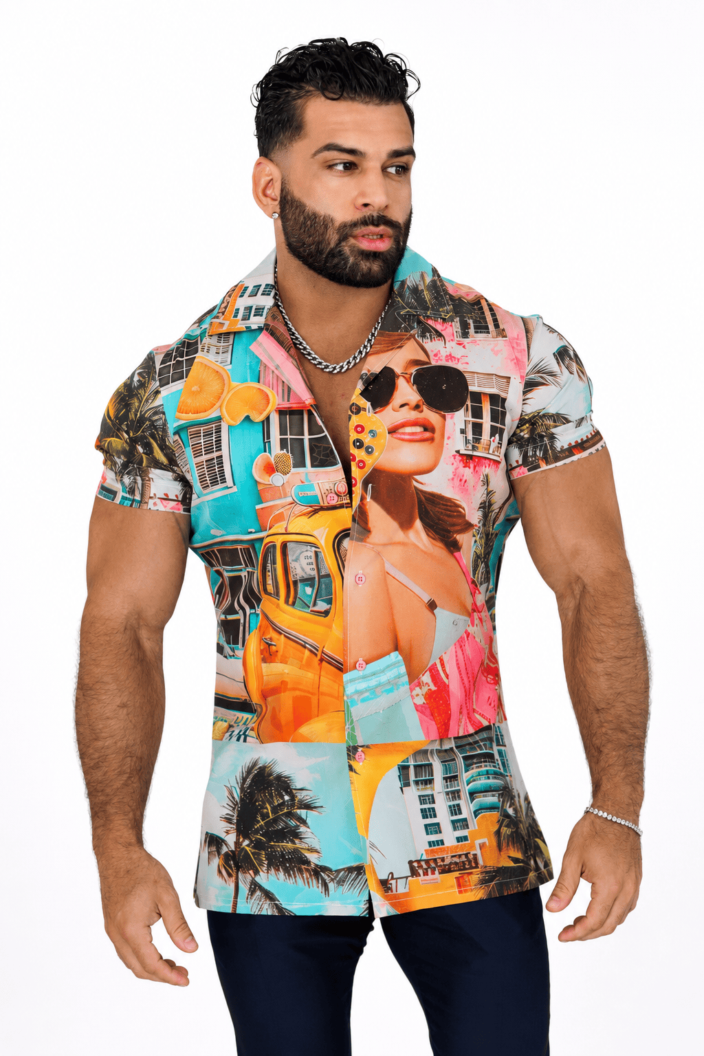 Men's Tropical Vacation Shirt Tailored Fit Riviera District