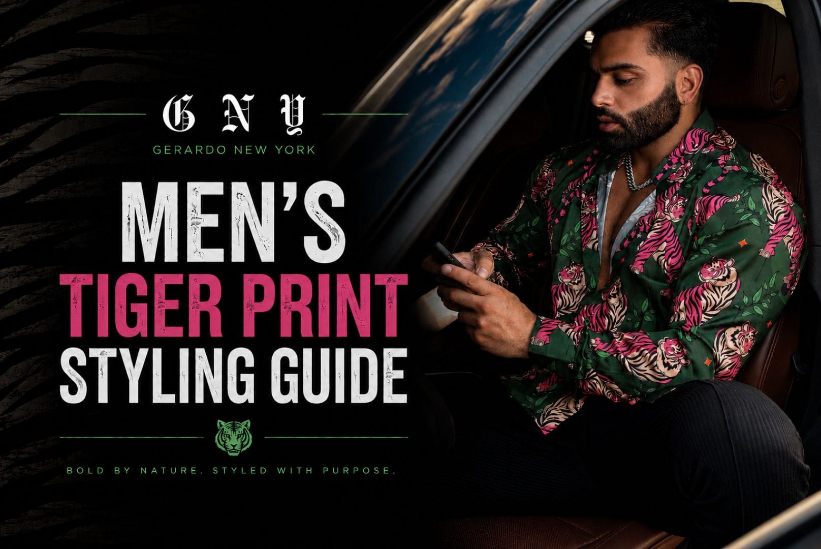 Men's Tiger Print Styling Guide: How To Wear Tiger Print With Confidence