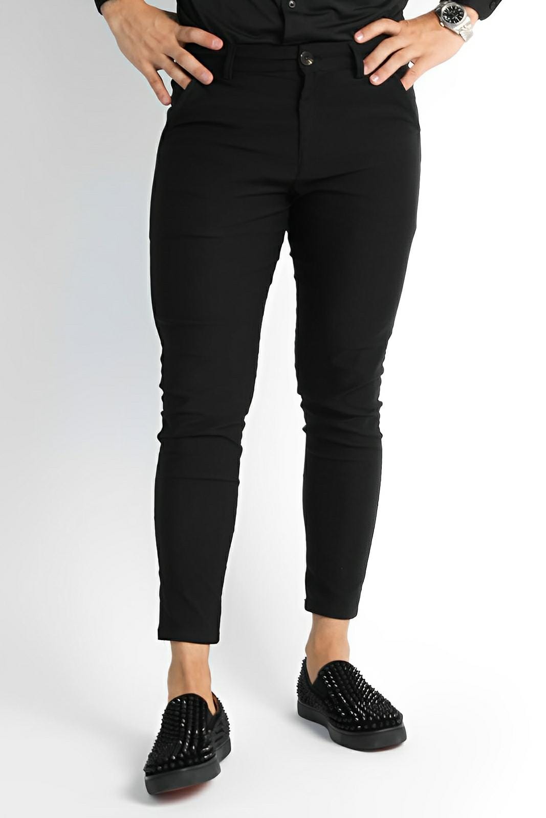 Men’s Black Tailored Fit Dress Pants by Gerardo New York (GNY)