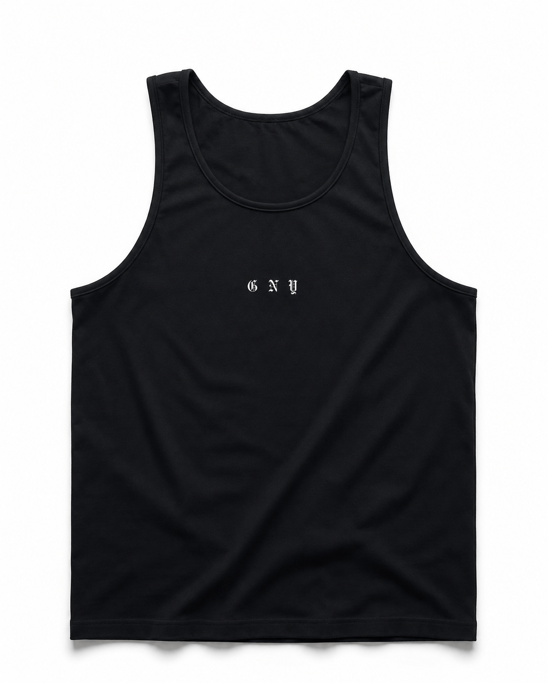 Men’s Black Relaxed Fit Tank Top Unrestricted by Gerardo New York (GNY)