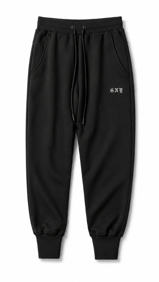 Men's Black Slim Fit Essential Jogger by GNY Gerardo New York