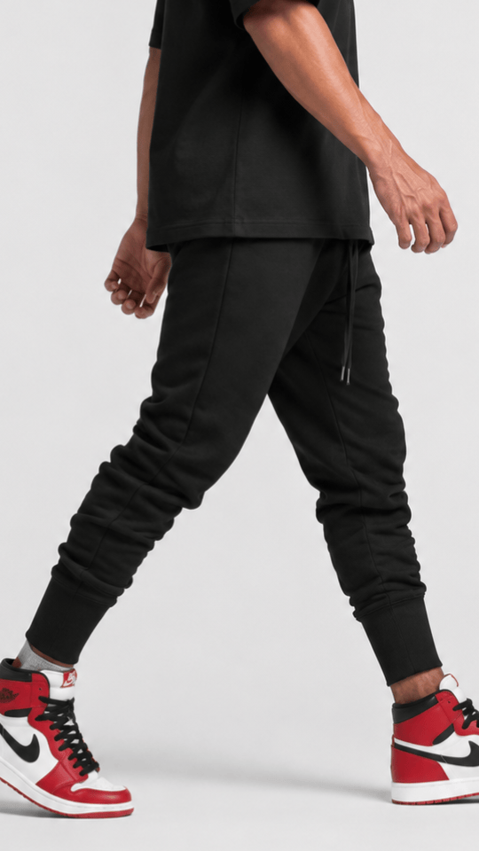 Men's Black Slim Fit Essential Jogger by GNY Gerardo New York 