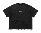 Men’s Black Washed Distressed Boxy Shirt Core by Gerardo New York (GNY)